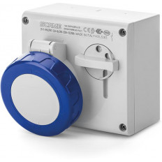 Промишлен контакт 2P+Е 32A IP66 с механична блокировка серия Omnia Scame