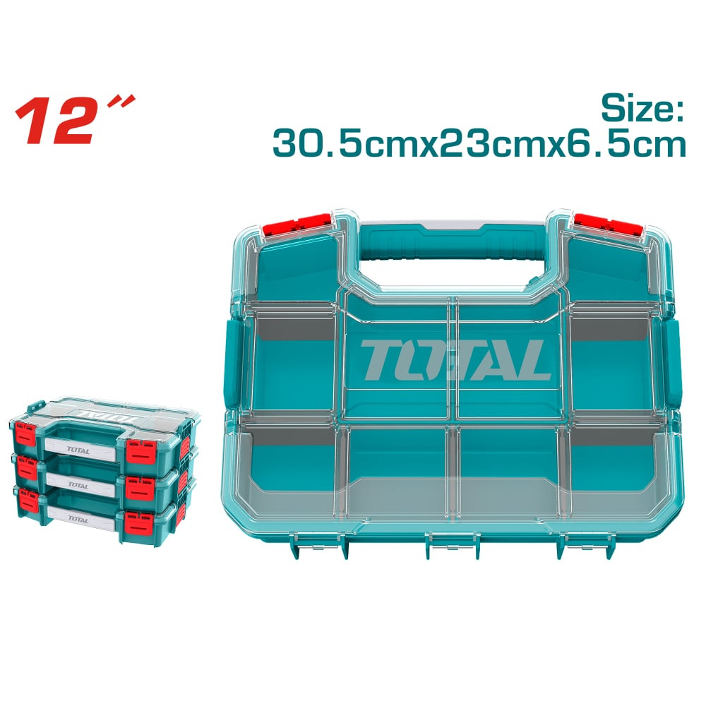 Кутия за инструменти - органайзер TOTAL, 305 x 230 x 65 мм