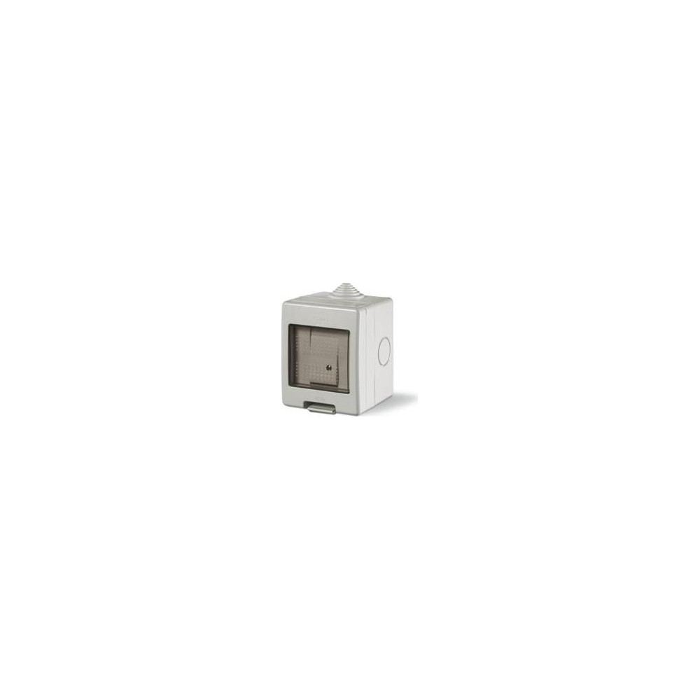 Еднополюсен ключ моноблок IP55 Unibox, цвят СИВ Scame Еднополюсен ключ моноблок IP55 Unibox, цвят СИВ Scame
