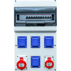 Табло 672.5616 тип А сглобено с индустриални контакти Scame и токови защити ABB