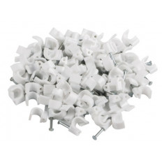 КАБЕЛЕН КЛИПС LANBERG CABLE CLIPS 7MM 100PCS, БЕЛИ