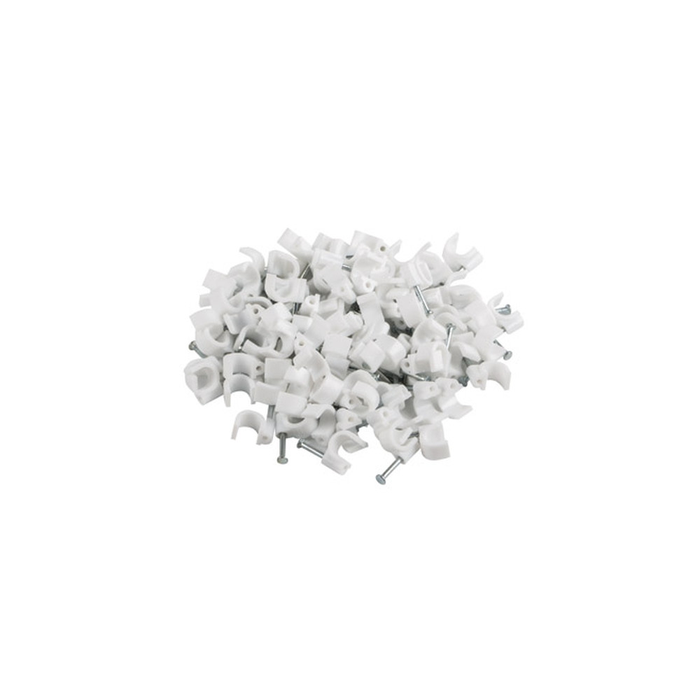 КАБЕЛЕН КЛИПС LANBERG CABLE CLIPS 7MM 100PCS, БЕЛИ КАБЕЛЕН КЛИПС LANBERG CABLE CLIPS 7MM 100PCS, БЕЛИ