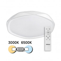 LED ДИМИРАЩА CCT ПЛАФОНИЕРА С ДИСТАНЦИОННО УПРАВЛЕНИЕ, СИВ, MAX. 72W, 3000K-6500К, 220-240V AC, КРЪГ, IP20