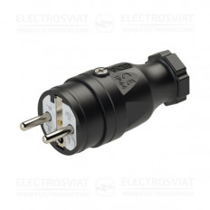 ЩЕПСЕЛ ГУМИРАН, 16A, 230VAC, IP44, TAURUS, БЯЛ/ЧЕРЕН