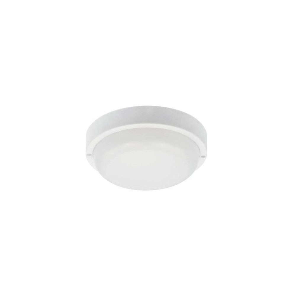 LED ВЪНШЕН ТЕХНИЧЕСКИ ОСВЕТИТЕЛ LUZ-BR 12W 840Lm 4000K (НЕУТРАЛНА СВЕТЛИНА) IP65 Φ170x50mm БЯЛ ЦВЯТ 3401000 VITO