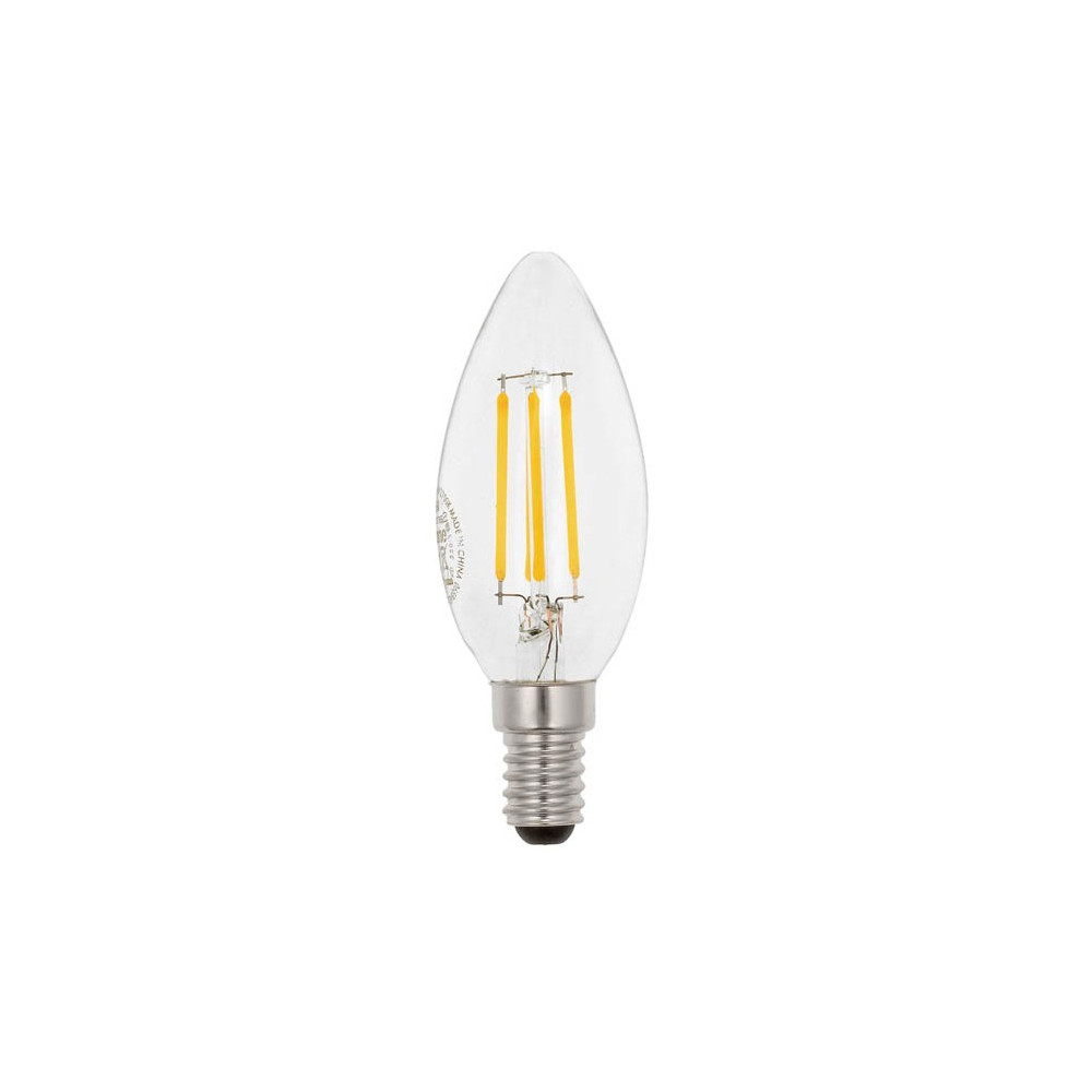 LED ДИМИРУЕМА ФИЛАМЕНТНА КРУШКА LEDISONE-2-CLEAR C35 E14 6W 666Lm  4000K (НЕУТРАЛНА СВЕТЛИНА) 1518350 VITO
