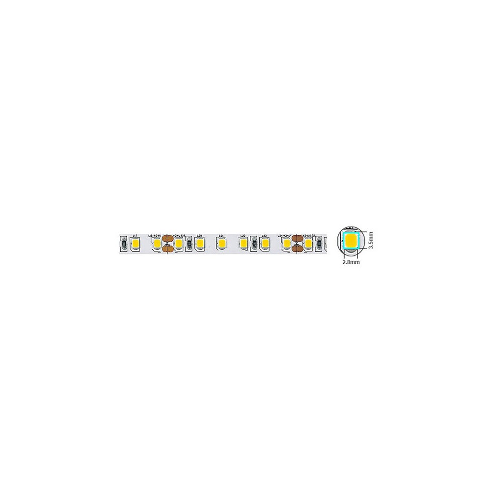 LED ЛЕНТА 2835 120CHIPS/m 9,6W/m 1000Lm 4000K (НЕУТРАЛНА СВЕТЛИНА) 12V IP20 5m ROLL 5501195 VITO