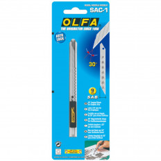 Макетен нож STANDART, OLFA SAC 1, INOX, 9 мм, SAB, DKB