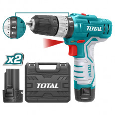 Акумулаторен ударен винтоверт TOTAL, 12 V, 2 x 1.5 Ah Li-Ion