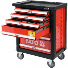 Количка за инструменти YATO, 6 чекмеджета, 185 части