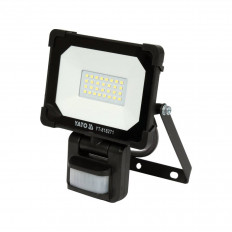 LED прожектор със сензор за движение YATO, 20 W, 1900 lm