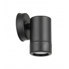 ФАСАДЕН АПЛИК VEGAS P1 GU10 Φ80x120mm IP44 PLASTIC ЧЕРЕН ЦВЯТ  3230310 VITO