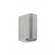 ФАСАДЕН АПЛИК SPIDER 2D GU10 98x80x67mm IP44 ДВУПОСОЧНO ОСВЕТЯВАНЕ АЛУМИНИЙ, НИКЕЛ 3230060 VITO