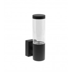 ФАСАДЕН АПЛИК RIGA-W1 1xGU10 IP44 Φ60x220x108mm ЧЕРЕН ЦВЯТ  3241400 VITO