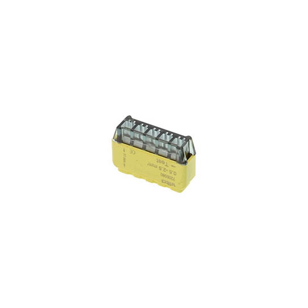 БЪРЗА КЛЕМА ЗА ЕДНОЖИЛЕН КАБЕЛ 5 ПОЗИЦИИ 24A 300V 0,5-2,5mm 7200080 VITO БЪРЗА КЛЕМА ЗА ЕДНОЖИЛЕН КАБЕЛ 5 ПОЗИЦИИ 24A 300V 0,5-2,5mm 7200080 VITO