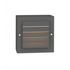 LED ВЪНШЕН ОСВЕТИТЕЛ ЗА СТЪПАЛА ADRIA ST2G 6W 150Lm 4000K (НЕУТРАЛНА СВЕТЛИНА) IP65 135x135x42mm ПЛАСТМАСА, ЦВЯТ АНТРАЦИТ 323