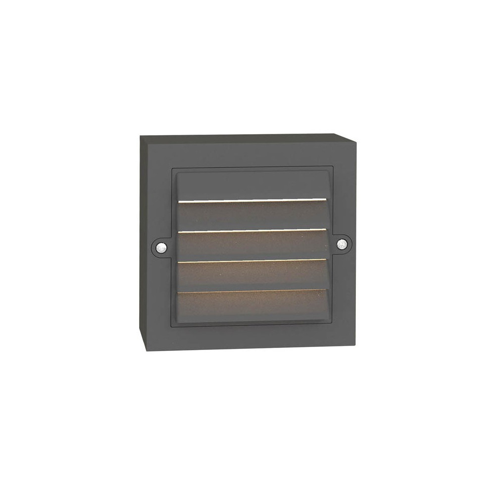 LED ВЪНШЕН ОСВЕТИТЕЛ ЗА СТЪПАЛА ADRIA ST2G 6W 150Lm 4000K (НЕУТРАЛНА СВЕТЛИНА) IP65 135x135x42mm ПЛАСТМАСА, ЦВЯТ АНТРАЦИТ 323 LED ВЪНШЕН ОСВЕТИТЕЛ ЗА СТЪПАЛА ADRIA ST2G 6W 150Lm 4000K (НЕУТРАЛНА СВЕТЛИНА) IP65 135x135x42mm ПЛАСТМАСА, ЦВЯТ АНТРАЦИТ 323