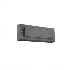 LED ВЪНШЕН ОСВЕТИТЕЛ ЗА СТЪПАЛА ADRIA ST1P 6W 150Lm 4000K (НЕУТРАЛНА СВЕТЛИНА) IP65 255x90x30mm ПЛАСТМАСА, ЦВЯТ АНТРАЦИТ 3230