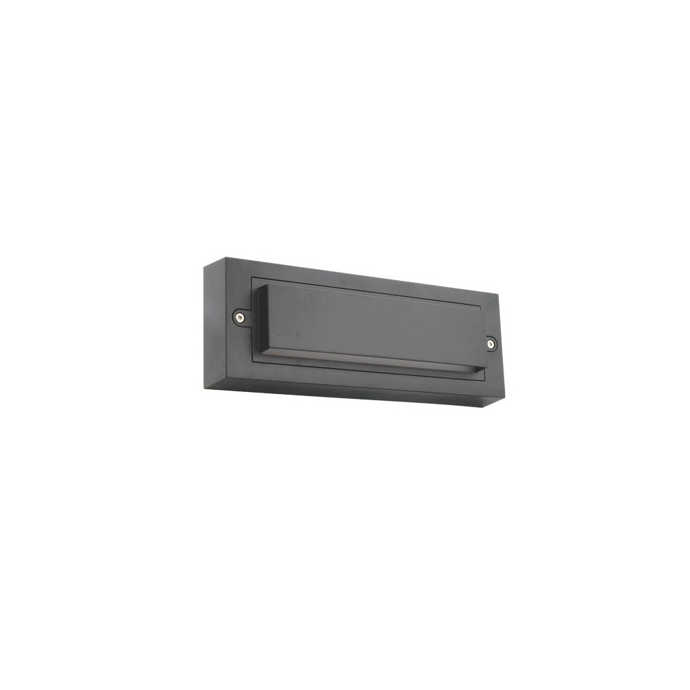 LED ВЪНШЕН ОСВЕТИТЕЛ ЗА СТЪПАЛА ADRIA ST1P 6W 150Lm 4000K (НЕУТРАЛНА СВЕТЛИНА) IP65 255x90x30mm ПЛАСТМАСА, ЦВЯТ АНТРАЦИТ 3230 LED ВЪНШЕН ОСВЕТИТЕЛ ЗА СТЪПАЛА ADRIA ST1P 6W 150Lm 4000K (НЕУТРАЛНА СВЕТЛИНА) IP65 255x90x30mm ПЛАСТМАСА, ЦВЯТ АНТРАЦИТ 3230