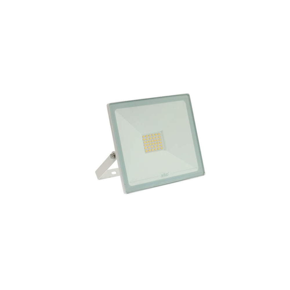 LED ПРОЖЕКТОР INDUS 30W 2850Lm 4000K (НЕУТРАЛНА СВЕТЛИНА) IP65 БЯЛ ЦВЯТ 3021625 VITO LED ПРОЖЕКТОР INDUS 30W 2850Lm 4000K (НЕУТРАЛНА СВЕТЛИНА) IP65 БЯЛ ЦВЯТ 3021625 VITO