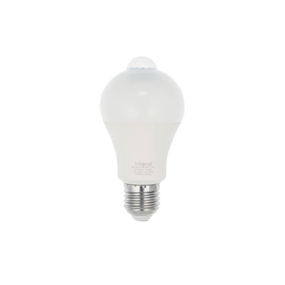 LED КРУШКА ADVANCE PIR СЕНЗОР ЗА ДВИЖЕНИЕ A60 E27 11W 1045Lm 4000K (НЕУТРАЛНА СВЕТЛИНА) 1518550 VITO LED КРУШКА ADVANCE PIR СЕНЗОР ЗА ДВИЖЕНИЕ A60 E27 11W 1045Lm 4000K (НЕУТРАЛНА СВЕТЛИНА) 1518550 VITO