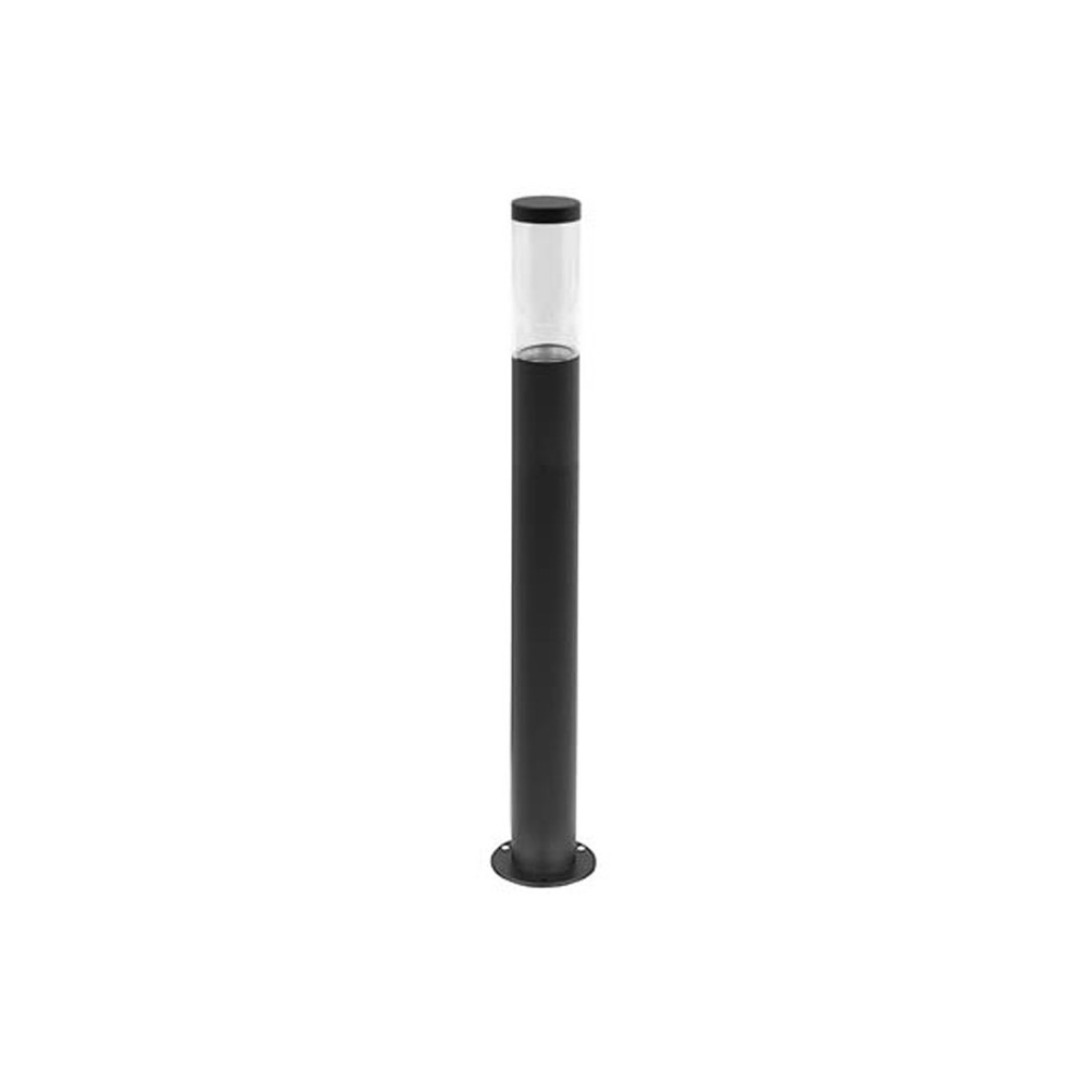 ГРАДИНСКО КОЛЧЕ С PIR СЕНЗОР RIGA-B90 1xGU10 IP44 Φ98xΦ60x900mm ЧЕРЕН ЦВЯТ  3241430 VITO