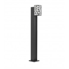 LED ГРАДНИСКО ОСВЕТИТЕЛНО ТЯЛО BILBAO-B80 8W 300Lm 4000K (НЕУТРАЛНА СВЕТЛИНА) IP44 Φ89x145x800mm ЧЕРЕН ЦВЯТ - БЯЛ ЦВЯТ 324146