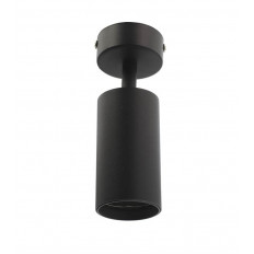 ЛУНА ЗА ВЪНШЕН МОНТАЖ LUMO-C GU10 С РЕГУЛИРУЕМ ЪГЪЛ Φ55x100mm ЧЕРЕН ЦВЯТ 2101930 VITO