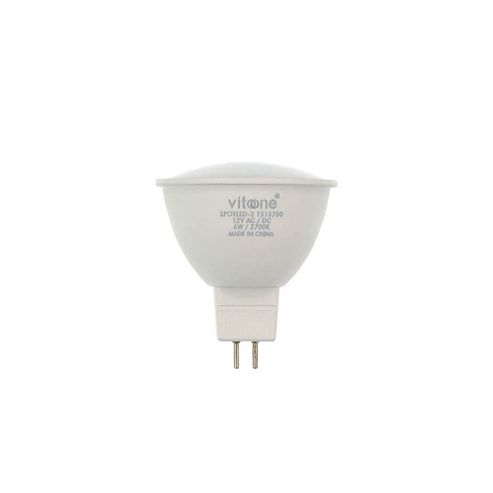 LED КРУШКА SPOTLED-2 GU5.3 MR16 6W 528Lm 6400K (СТУДЕНА СВЕТЛИНА) 12VDC 1513720 VITO LED КРУШКА SPOTLED-2 GU5.3 MR16 6W 528Lm 6400K (СТУДЕНА СВЕТЛИНА) 12VDC 1513720 VITO