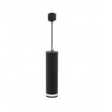 ПЕНДЕЛ ЗА ШИНА GU10 МОНОФАЗЕН ЧЕРЕН ЦВЯТ WITH TRANSPARENT LUMO P Φ55x200mm 2102280 VITO