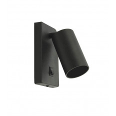 СПОТ ЗА СТЕНА LUMO-W GU10 С КЛЮЧЕΦ55x100mm 60x140mm ЧЕРЕН ЦВЯТ 2101910 VITO