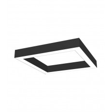 LED ОСВЕТИТЕЛНО ТЯЛО КВАДРАТ ЗА ВИСЯЩ МОНТАЖ PROFILED-PS 900x900x80mm 80W 4000K (НЕУТРАЛНА СВЕТЛИНА) 9648Lm ЧЕРЕН ЦВЯТ 242341