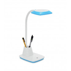 LED ЛАМПА ЗА БЮРО, ДИМИРУЕМА LEDESK-12 5W 400Lm 6000K (СТУДЕНА СВЕТЛИНА)  В БЯЛО И СИНЬО 5301280 VITO