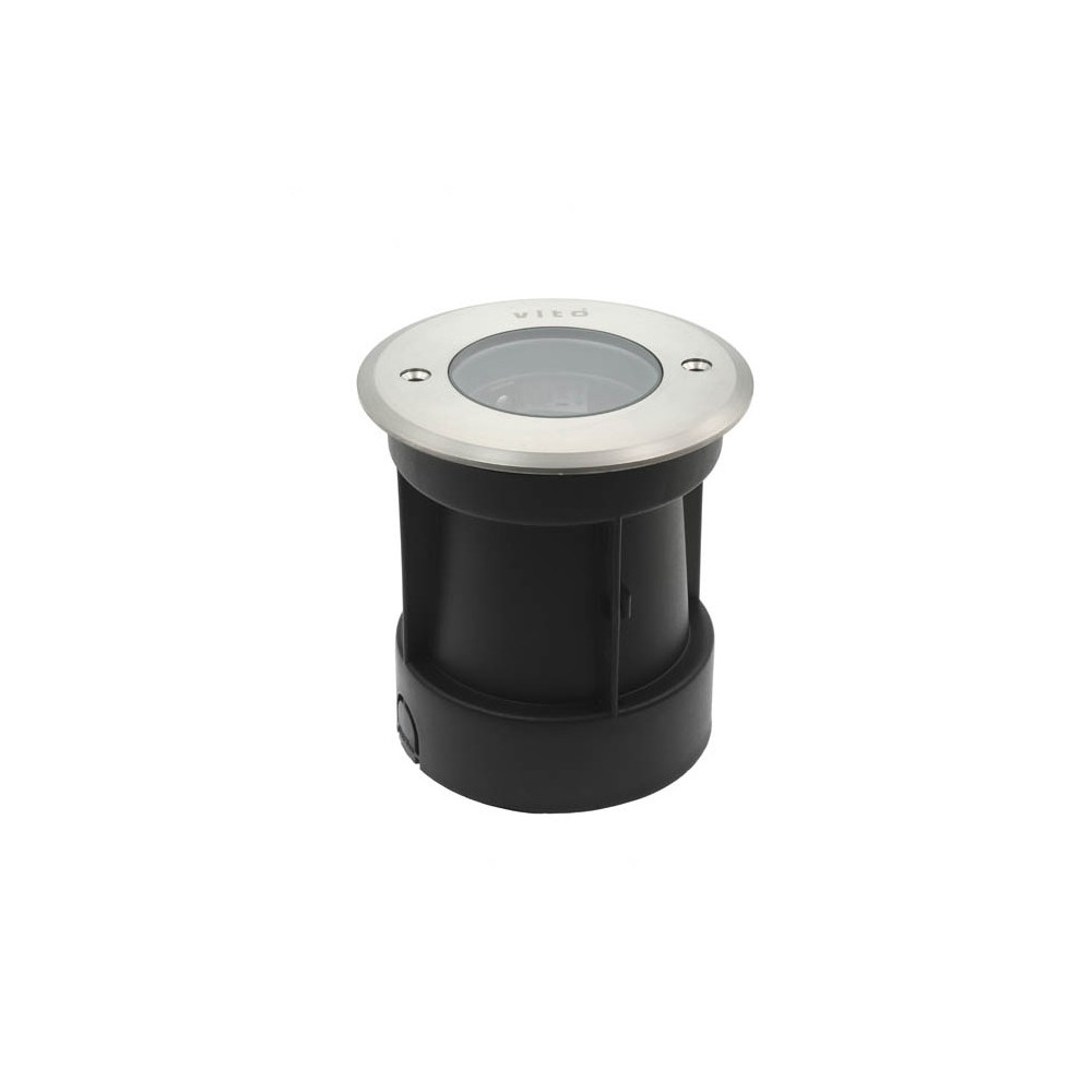 ГРАДИНСКИ ОСВЕТИТЕЛ ЗА ЗЕМЯ GRANDE 12 GU10 IP67, НИКЕЛ Φ120mm 3200150 VITO ГРАДИНСКИ ОСВЕТИТЕЛ ЗА ЗЕМЯ GRANDE 12 GU10 IP67, НИКЕЛ Φ120mm 3200150 VITO