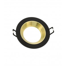 ЛУНА ЗА ВГРАЖДАНЕ КРЪГЛА  OLA D12  GU10 Φ90x28mm ЧЕРЕН ЦВЯТ - GOLD  2012570 VITO