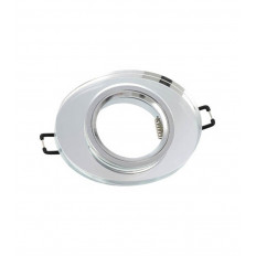 ЛУНА ЗА ВГРАДЕН МОНТАЖ CRYSTAL-E ЕЛИПСА ХРОМ - СТЪКЛО GU5.3 MR16 Φ80x22mm 2012080 VITO
