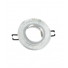 КРЪГЪЛ ЛУНА ЗА ВГРАДЕН МОНТАЖ PALACE-02 GU5.3 MR16 ХРОМ И СТЪКЛО Φ95x22mm
 2012140 VITO