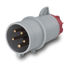 Промишлен щепсел подвижен 3P+N+E 16A 6h IP44 компактен серия XENIA Scame