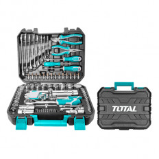 Комплект инструменти TOTAL, 1/4"+ 1/2", 100 части
