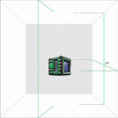 Нивелир лазерен ADA CUBE 3D GREEN, Professional Edition, 40 / 70 м