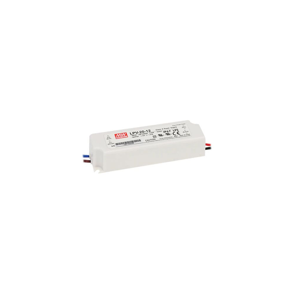 LED ЗАХРАНВАНЕ MEANWELL LPV 20W, 12V DC, IP67 LED ЗАХРАНВАНЕ MEANWELL LPV 20W, 12V DC, IP67