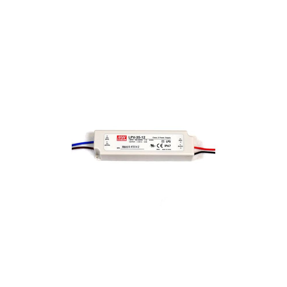 LED ЗАХРАНВАНЕ MEANWELL LPV 35W, 12V DC, IP67 LED ЗАХРАНВАНЕ MEANWELL LPV 35W, 12V DC, IP67