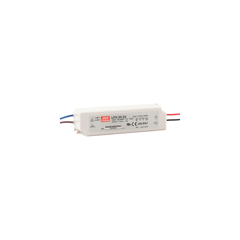 LED ЗАХРАНВАНЕ MEANWELL LPV 35W, 24V DC, IP67 LED ЗАХРАНВАНЕ MEANWELL LPV 35W, 24V DC, IP67