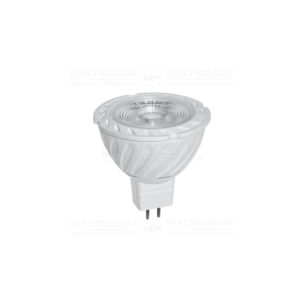 LED ЛУНИЧКА 6W, MR16, 4200K, 12V AC/DC, НЕУТРАЛНА СВЕТЛИНА, COB