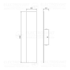 LED ТЯЛО ЗА СТЕНА С ИНДИРЕКТНА СВЕТЛИНА, 2X3W, 2700K, ТОПЛО БЯЛО