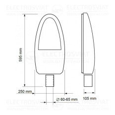 LED ТЯЛО ЗА УЛИЧНО ОСВЕТЛЕНИЕ 100W, 4500K, 220V, IP65, SMD 2835