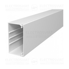 КАБЕЛЕН КАНАЛ - OBO - 110Х60Х2000, С ПЕРФОРАЦИЯ НА ДЪНОТО, БЯЛ, WDK60110RW