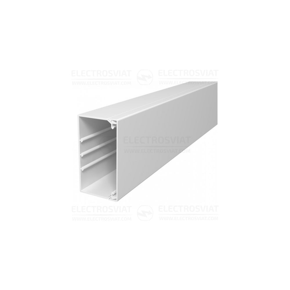 КАБЕЛЕН КАНАЛ - OBO - 110Х60Х2000, С ПЕРФОРАЦИЯ НА ДЪНОТО, БЯЛ, WDK60110RW