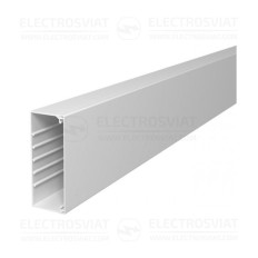 КАБЕЛЕН КАНАЛ - OBO - 150Х60Х2000, С ПЕРФОРАЦИЯ НА ДЪНОТО, БЯЛ, WDK60150RW