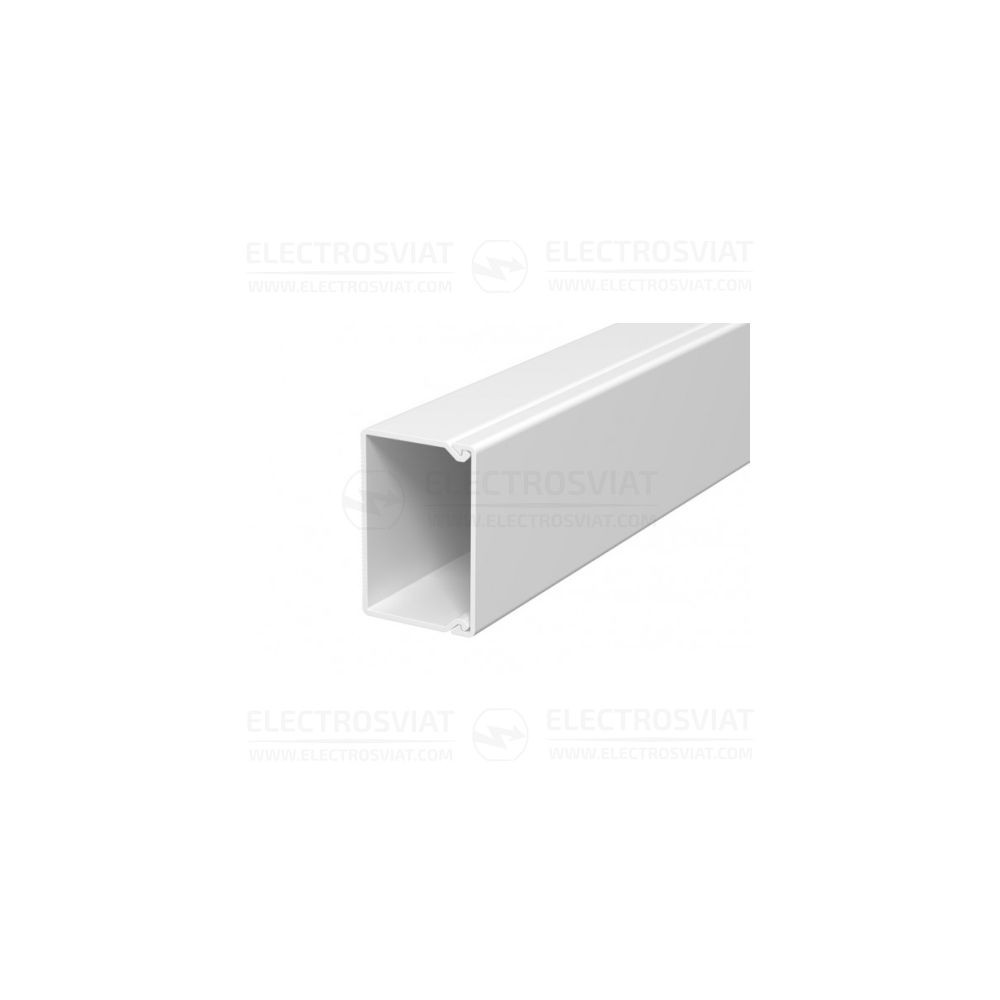 КАБЕЛЕН КАНАЛ - OBO - 45Х30Х2000, С ПЕРФОРАЦИЯ НА ДЪНОТО, БЯЛ, WDK30045RW